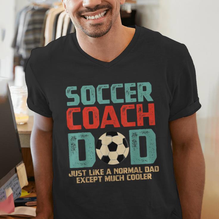 Soccer Coach Dad T-Shirt Men's V-Neck T-Shirt Soccer Coach Dad T-Shirt Men's V-Neck T-Shirt