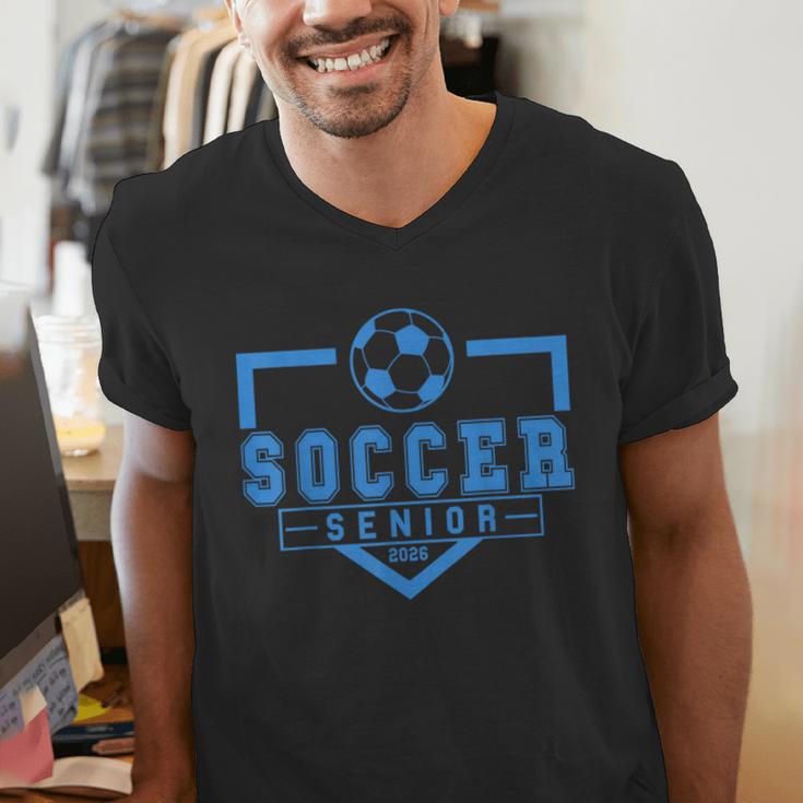 Soccer Senior Night Soccer Senior 2026 Graduation 44 Men's V-Neck T-Shirt