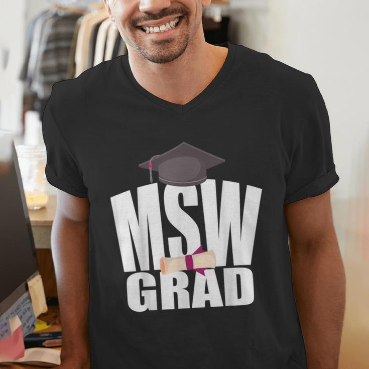 Social Work MSW Graduation Masters Degree Worker 2020 Men's V-Neck T-Shirt