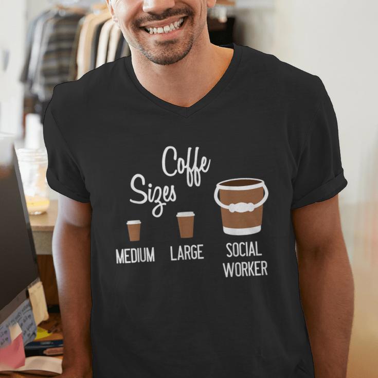 Social Work s Coffee Graduation Social Worker Men's V-Neck T-Shirt