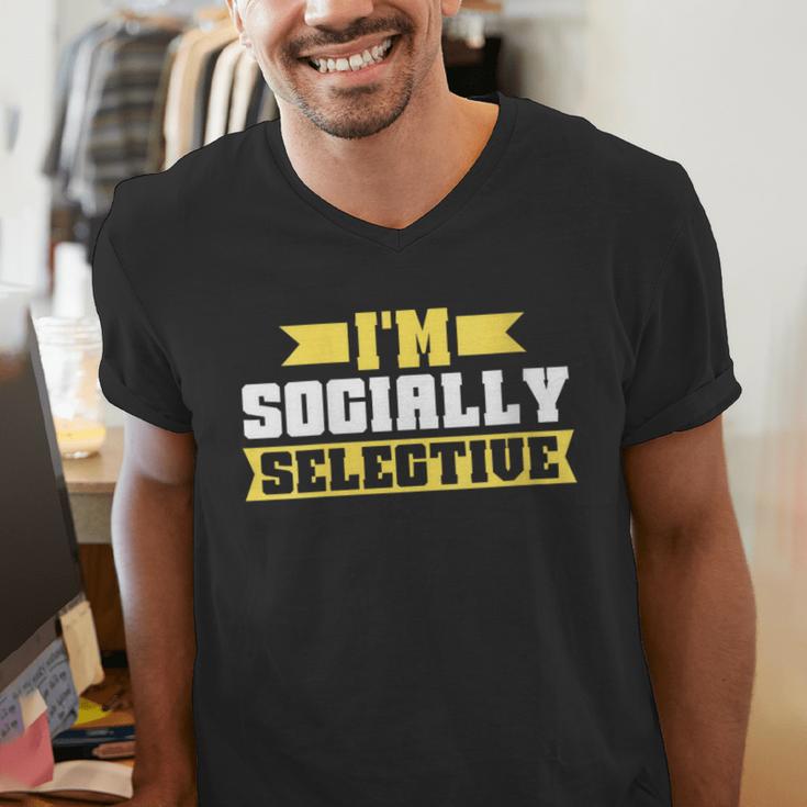 Im Socially Selective Introvert Men's V-Neck T-Shirt Im Socially Selective Introvert Men's V-Neck T-Shirt