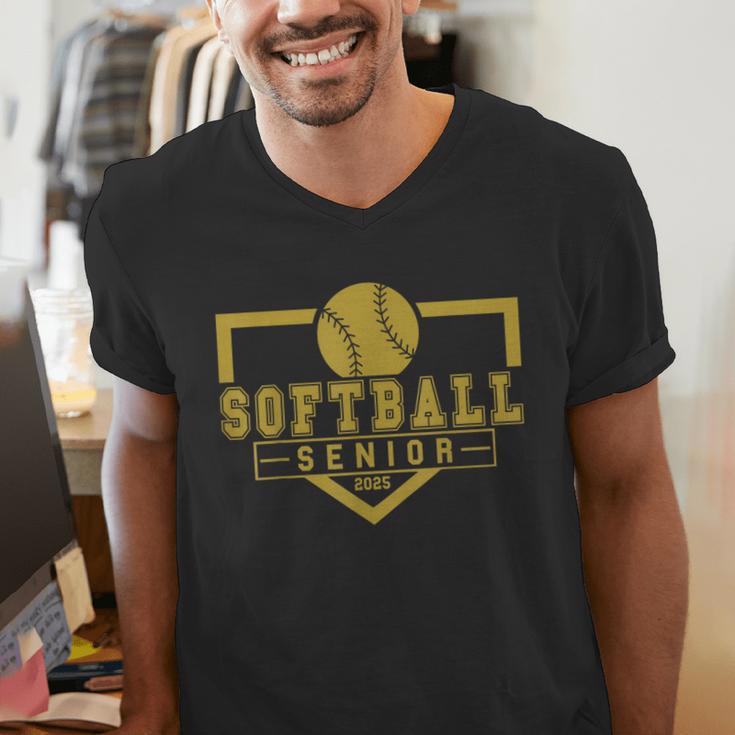 Softball Senior Night Softball Senior 2025 Graduation 20 Men's V-Neck T-Shirt