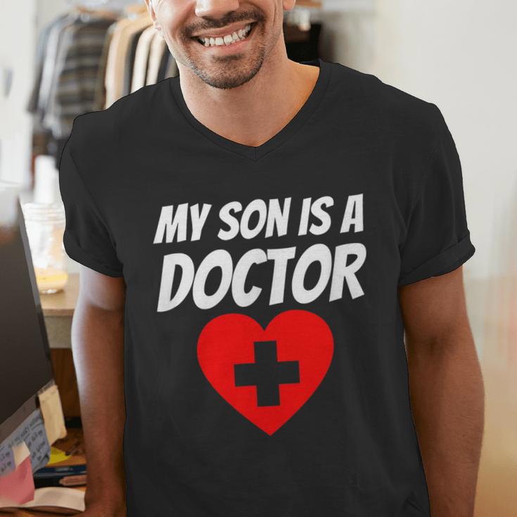 My Son Is A Doctor Shirt Proud Parents Graduation Men's V-Neck T-Shirt