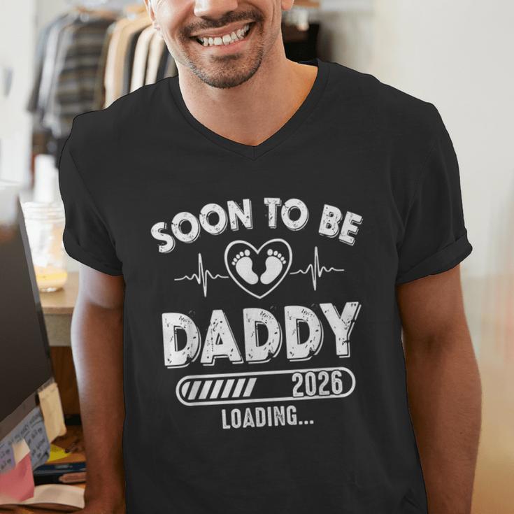 Soon To Be Daddy Est 2026 New Dad Fathers Day First Time Men's V-Neck T-Shirt