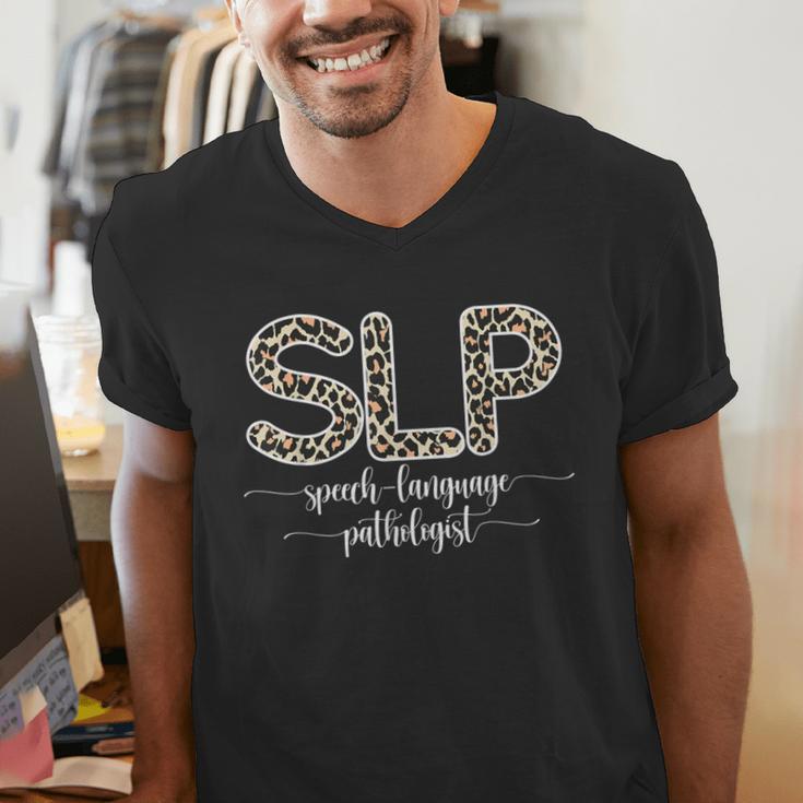 Speech Therapy Graduation For CCC-SLP Therapist Men's V-Neck T-Shirt