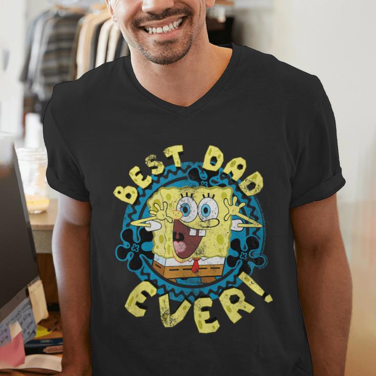 Spongebob Squarepants Father's Day Best Dad Ever Men's V-Neck T-Shirt