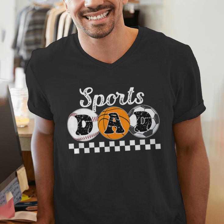 Sports Dad Proud Sports Father Sport Dad Men's V-Neck T-Shirt