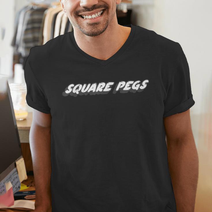 Square Pegs 1980's Television Show 80's Nostalgia Men's V-Neck T-Shirt Square Pegs 1980's Television Show 80's Nostalgia Men's V-Neck T-Shirt