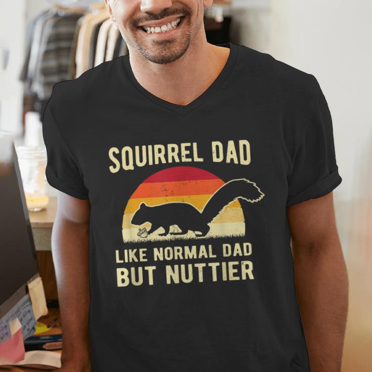 Squirrel Dad Pet Squirrel Owner Squirrel Lover Nuts Men's V-Neck T-Shirt
