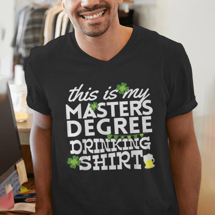 St Patricks Day Masters Degree MSW Graduation Social Work Men's V-Neck T-Shirt