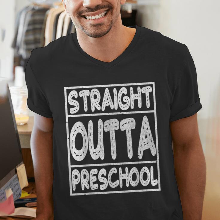 Straight Outta Preschool Shirt Graduation Idea Men's V-Neck T-Shirt