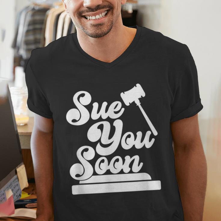 Sue You Soon Law Student School Graduation Men's V-Neck T-Shirt
