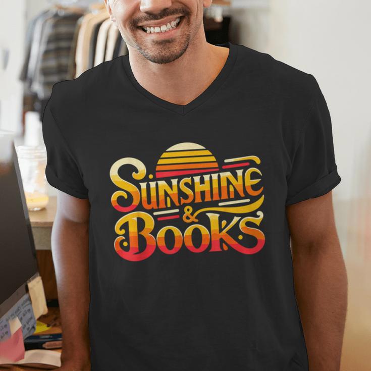 Sunshine & Books For Bookworm Summer Reading Men's V-Neck T-Shirt