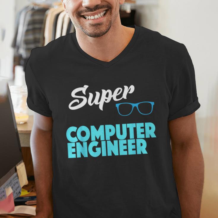 Super Computer Engineer New Job Graduation Men's V-Neck T-Shirt