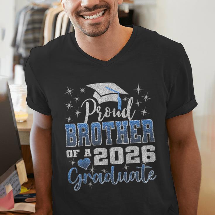 Super Proud Brother Of 2026 Graduate Graduation Family Men's V-Neck T-Shirt