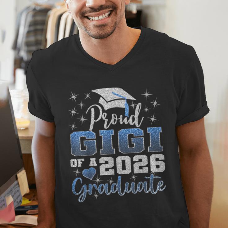 Super Proud Gigi Of 2026 Graduate Senior Graduation Family Men's V-Neck T-Shirt
