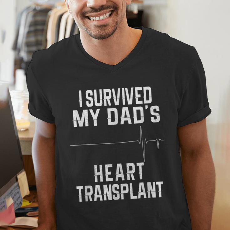 I Survived My Dad's Heart Transplant Men's V-Neck T-Shirt