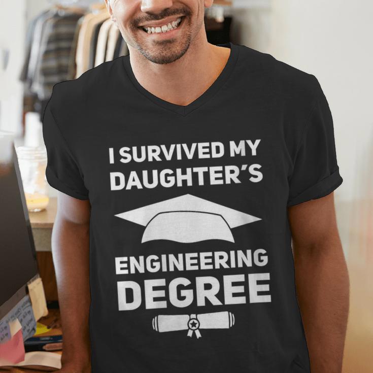 I Survived My Daughter's Engineering Degree Graduation Men's V-Neck T-Shirt