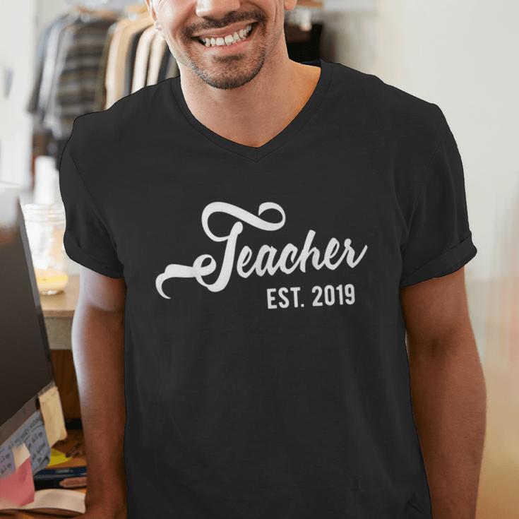 Teacher Graduation Shirt New Teacher Men Women Men's V-Neck T-Shirt