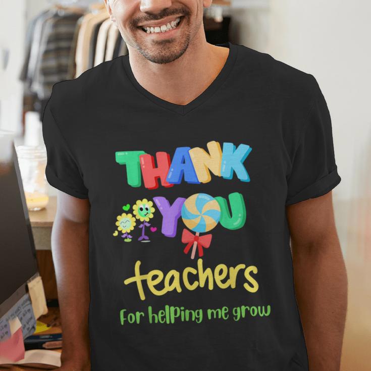 Thank You Teacher Appreciation Graduation Men Women Kids Men's V-Neck T-Shirt