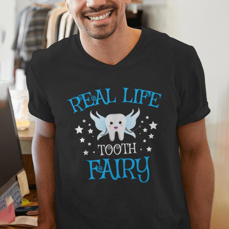 Tooth Fairy Tshirt Cute Dental Hygienist GraduationShirt Men's V-Neck T-Shirt