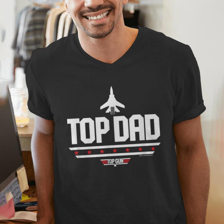 Top Gun Father's Day Top Dad Men's V-Neck T-Shirt