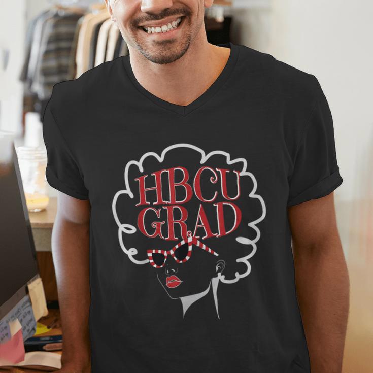 Historical College Graduation HBCU Grad Black Queen Men's V-Neck T-Shirt Historical College Graduation HBCU Grad Black Queen Men's V-Neck T-Shirt