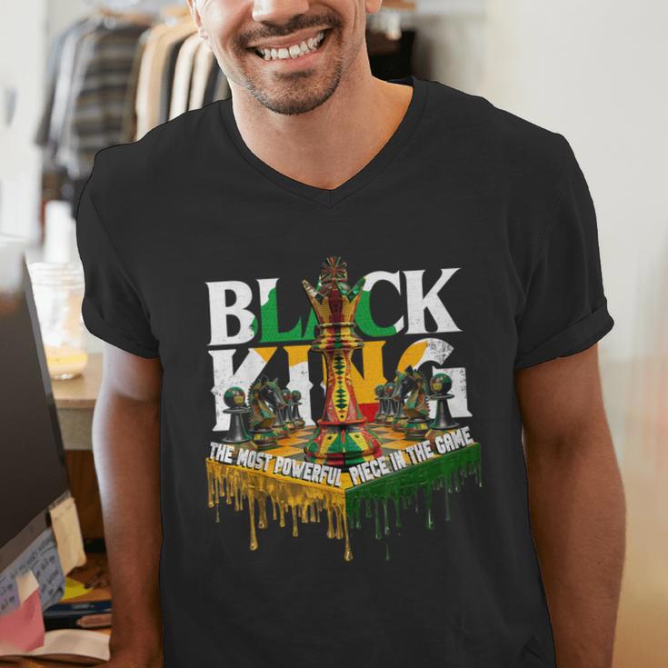 History I Am Black Man King Dad Melanin Men Women Men's V-Neck T-Shirt