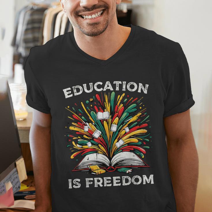 History Book Education Freedom Teacher Women Men Kids Men's V-Neck T-Shirt History Book Education Freedom Teacher Women Men Kids Men's V-Neck T-Shirt