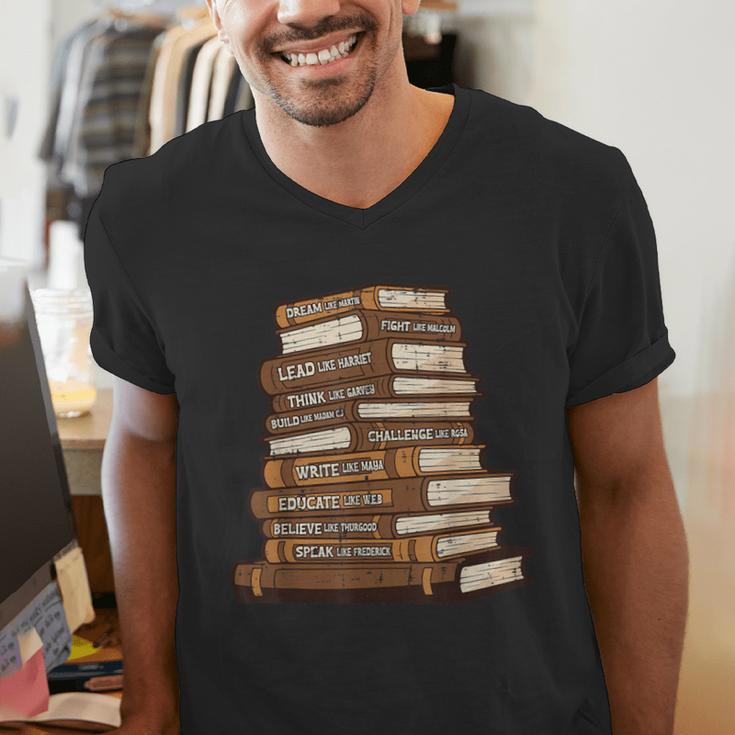History Books Dream Like Martin African Women Men Kids Men's V-Neck T-Shirt History Books Dream Like Martin African Women Men Kids Men's V-Neck T-Shirt