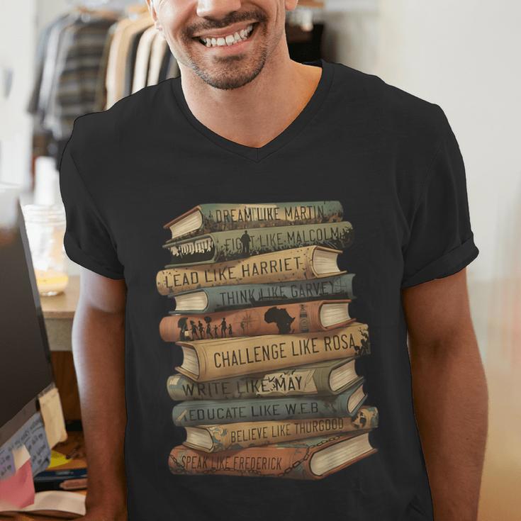 History Books Dream Like Martin Quote Black History Mo Men's V-Neck T-Shirt History Books Dream Like Martin Quote Black History Mo Men's V-Neck T-Shirt