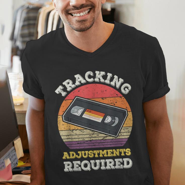 Tracking Adjustments Required Nostalgia VHS Retro Tape Men's V-Neck T-Shirt
