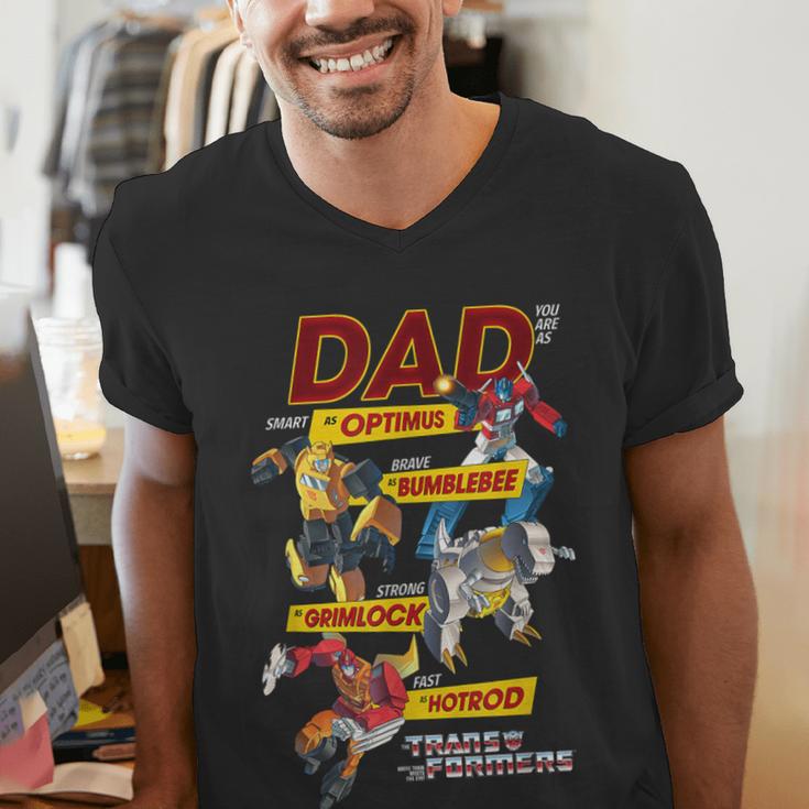 Transformers Father's Day Autobots Dad You Are Smart Logo Men's V-Neck T-Shirt