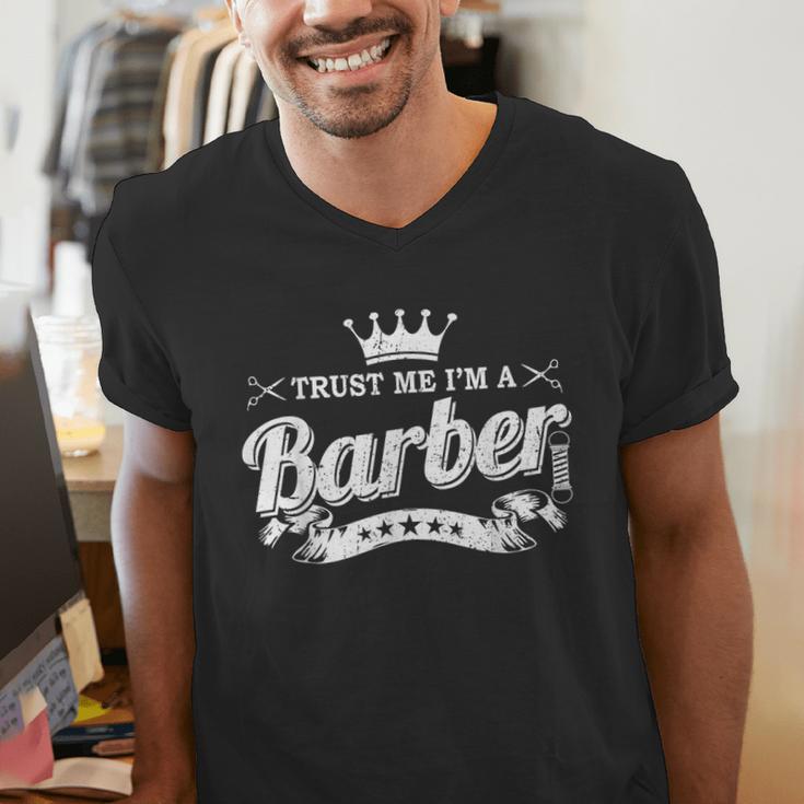 Trust Me I'm A Barber School Graduation Barbershop Cool Men's V-Neck T-Shirt