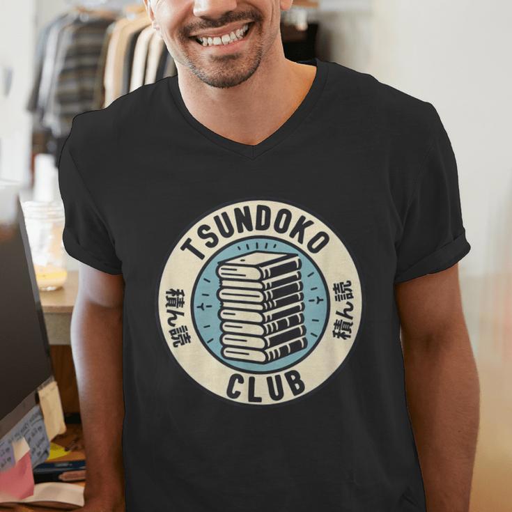 Tsundoku Club Book Lovers Bibliophile Booktok Reading Men's V-Neck T-Shirt Tsundoku Club Book Lovers Bibliophile Booktok Reading Men's V-Neck T-Shirt
