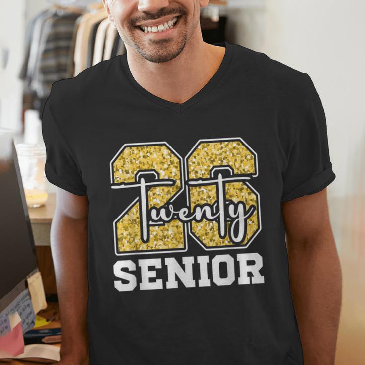 Twenty 2026 Class Of 26 Seniors Back To School Graduation Men's V-Neck T-Shirt