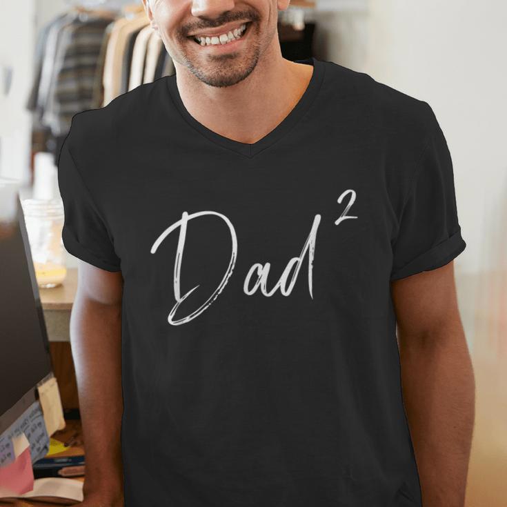Twin Dad Squared Men's V-Neck T-Shirt