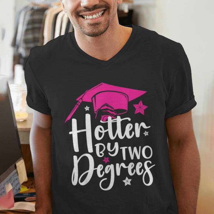 Two Degrees Hotter Graduation 2025 Diploma College Masters Men's V-Neck T-Shirt