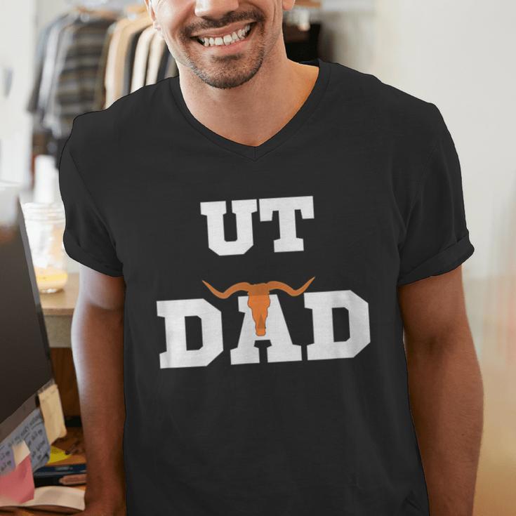 UT Austin Dad Shirt Ut Austin Dad Men's V-Neck T-Shirt