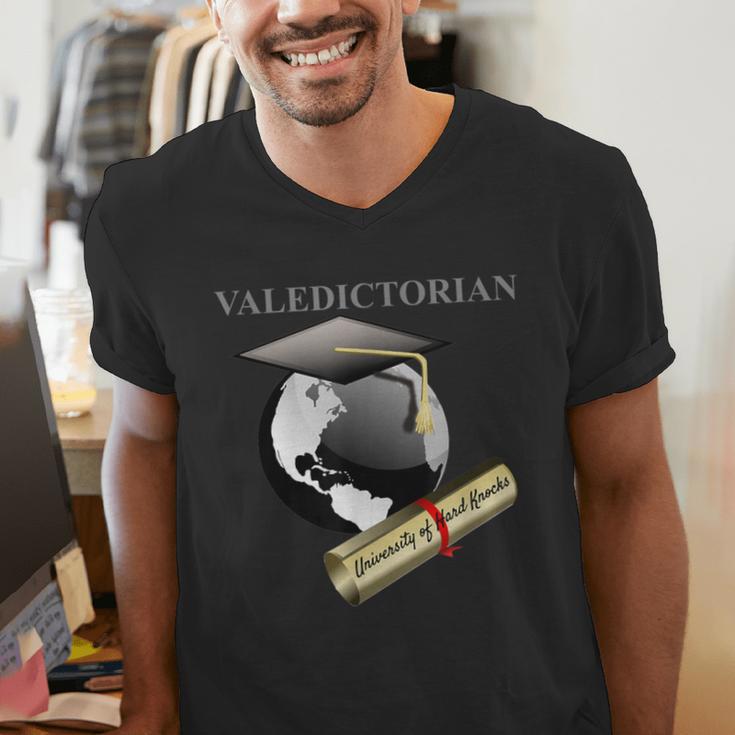 Valedictorian University Of Hard Knocks Graduation Tshirt Men's V-Neck T-Shirt