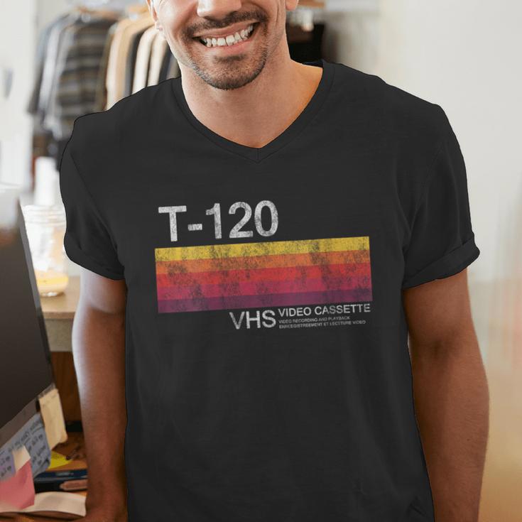 Video Cassette Tape VHS 80s 90s Nostalgia Costume Men's V-Neck T-Shirt Video Cassette Tape VHS 80s 90s Nostalgia Costume Men's V-Neck T-Shirt
