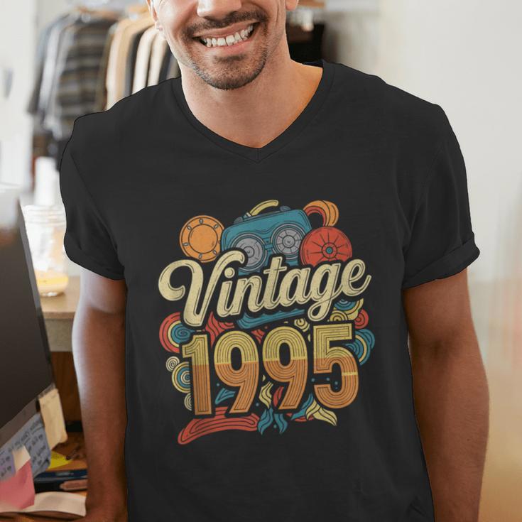 Vintage 1995 Retro Classic 90s Nostalgia Throwback Vibe Men's V-Neck T-Shirt
