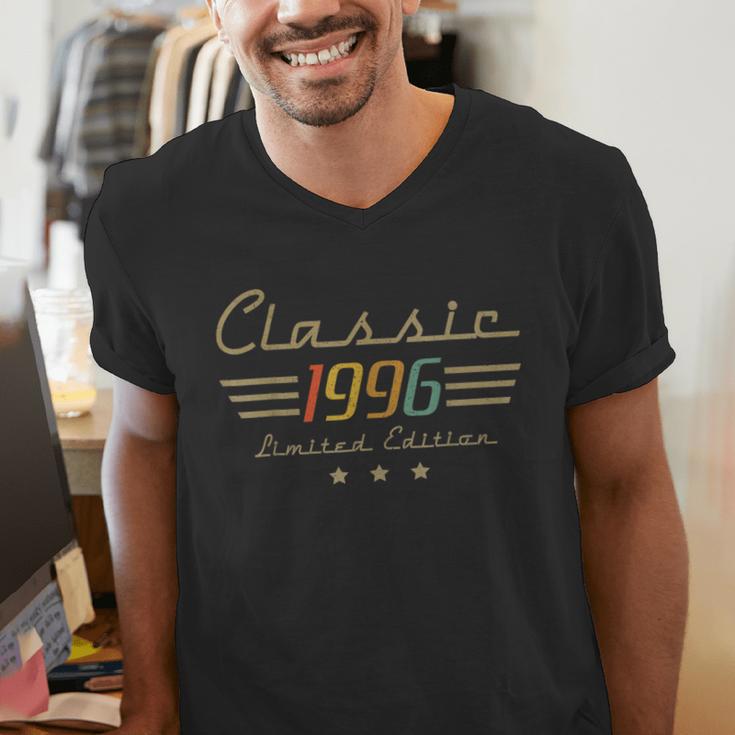 Vintage 1996 Classic Legend 30 Year Old 30th Birthday Dad Men's V-Neck T-Shirt Vintage 1996 Classic Legend 30 Year Old 30th Birthday Dad Men's V-Neck T-Shirt