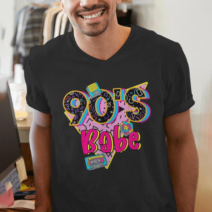 Vintage 90's Babe Party Back To 90s Cassette Nostalgia Men's V-Neck T-Shirt Vintage 90's Babe Party Back To 90s Cassette Nostalgia Men's V-Neck T-Shirt