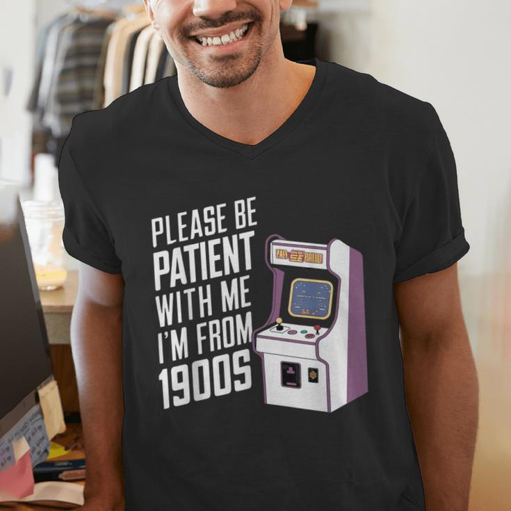 Vintage Gaming Please Be Patient With Me I'm From The 1900s Men's V-Neck T-Shirt