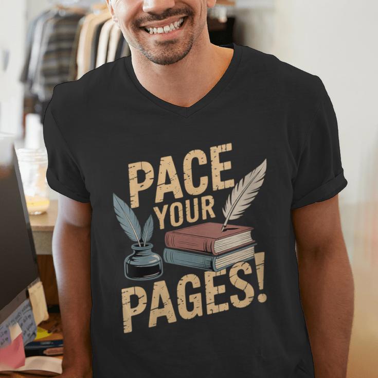 Vintage Literary Nostalgia Men's V-Neck T-Shirt Vintage Literary Nostalgia Men's V-Neck T-Shirt