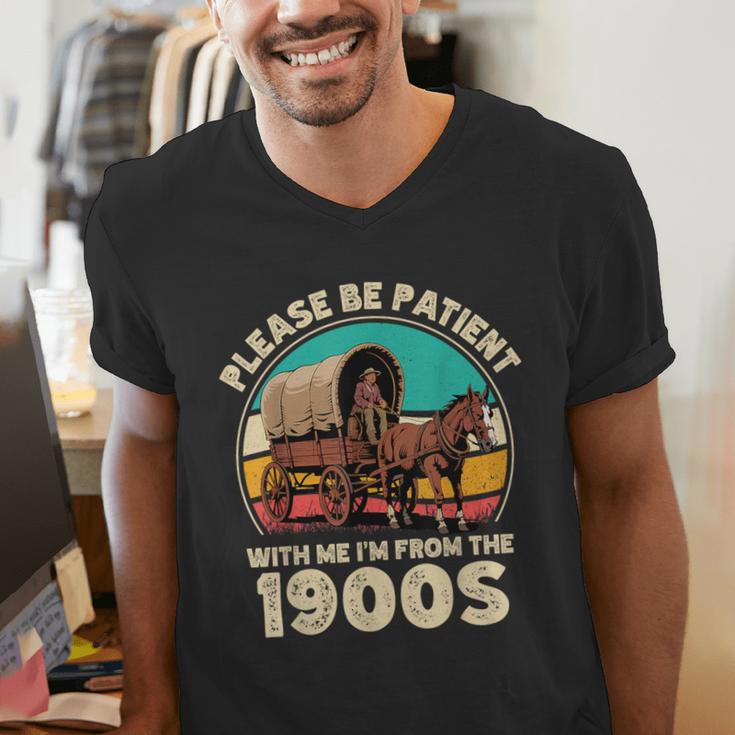 Vintage Please Be Patient I'm From The 1900s Men Women Men's V-Neck T-Shirt Vintage Please Be Patient I'm From The 1900s Men Women Men's V-Neck T-Shirt