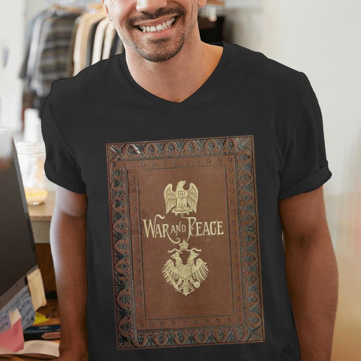War And Peace Book Cover Men's V-Neck T-Shirt