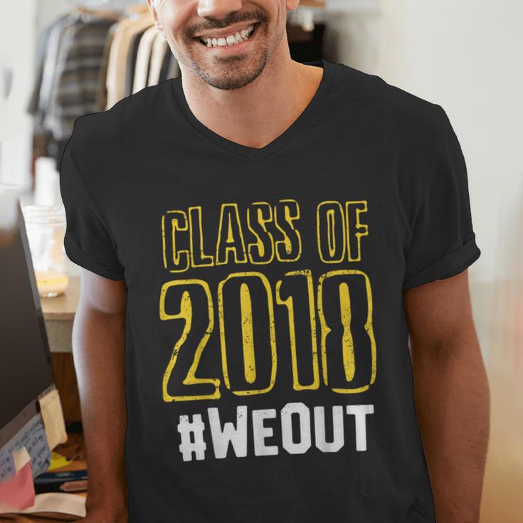 We Out WeOut Class Of 2018 Senior Graduation Men's V-Neck T-Shirt