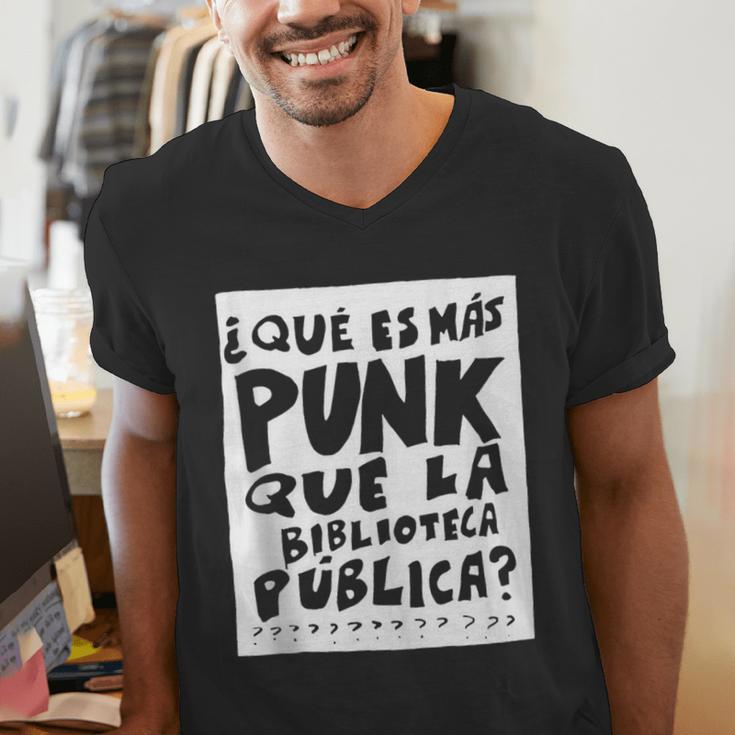 What's More Punk Than The Public Library Book Lover Men's V-Neck T-Shirt